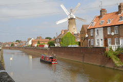 Maud Foster Windmill on the River Witham, Boston, Lincolnshire